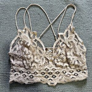 Nude Tan Free People Festival Boho Bralette